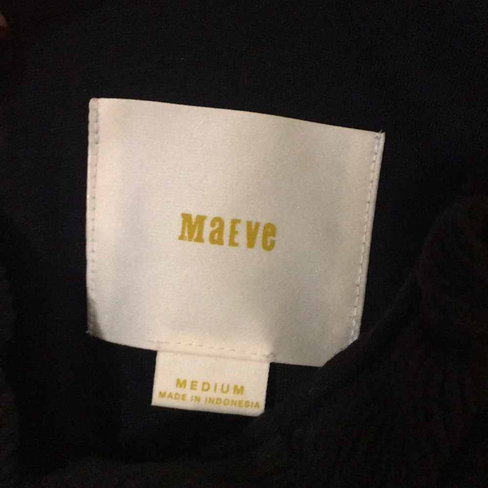 Maeve black dress with pockets, size M. - Picture 2 of 3